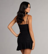 Late Night Spark Rhinestone Mini Dress